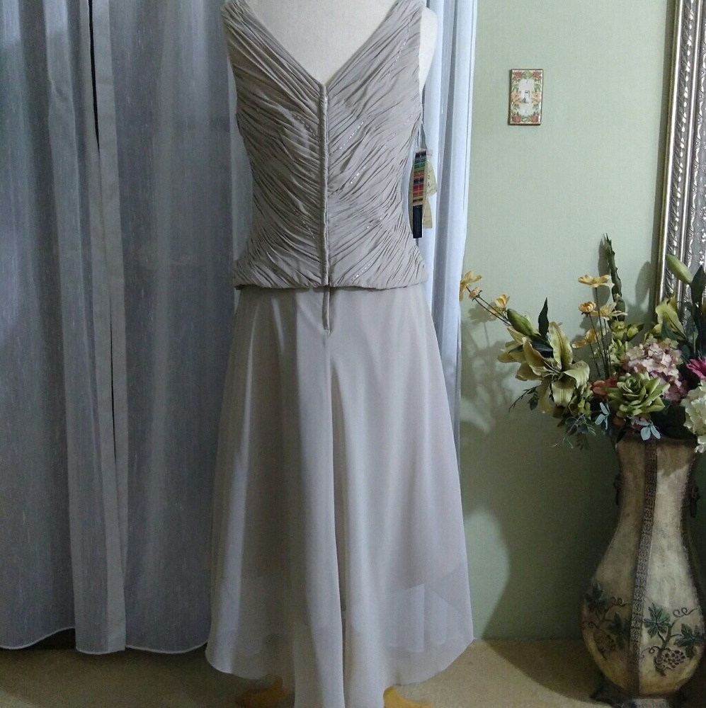 Alfred Angelo bridal 2 piece chiffon top and skirt